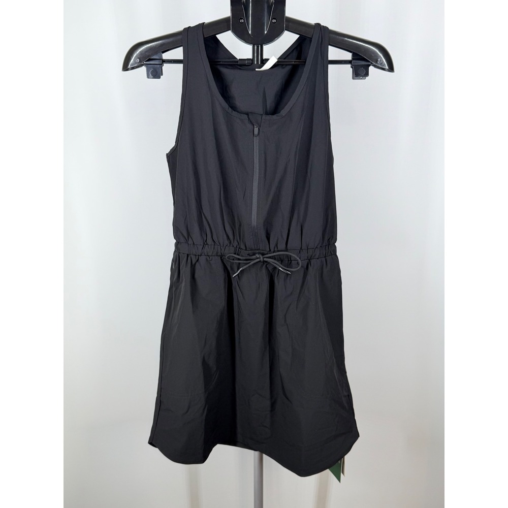 Halara Womens Black Half Zip Drawstring Active Tennis Golf Dress‎ Size XS NWT